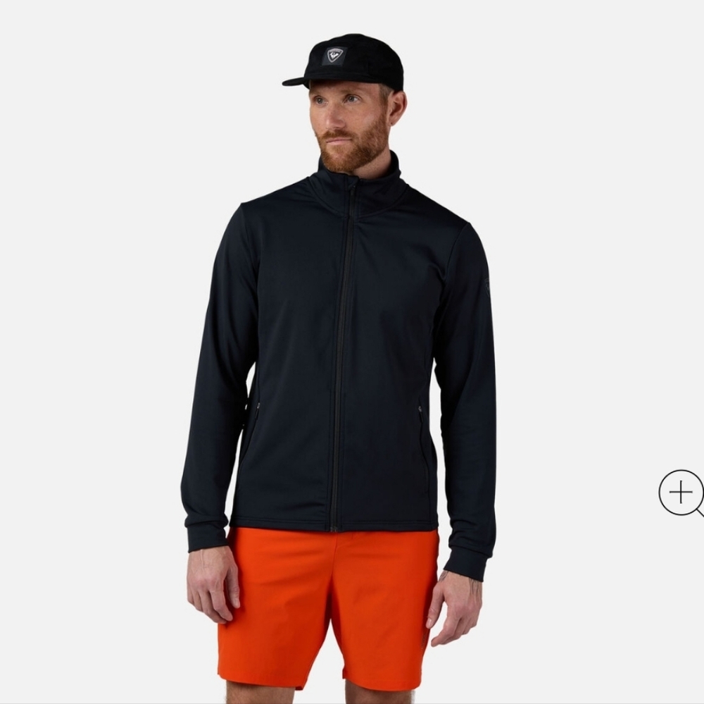 Rossignol Men's Black Windbreaker Full Zip Jacket M/L